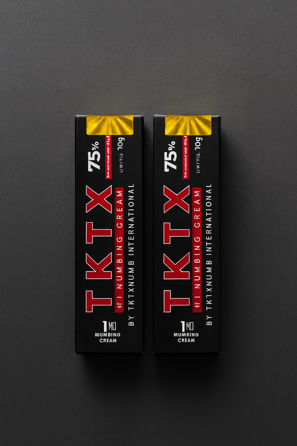 TKTX crema anestésica negra 55% para tatuajes – 2 unidades
