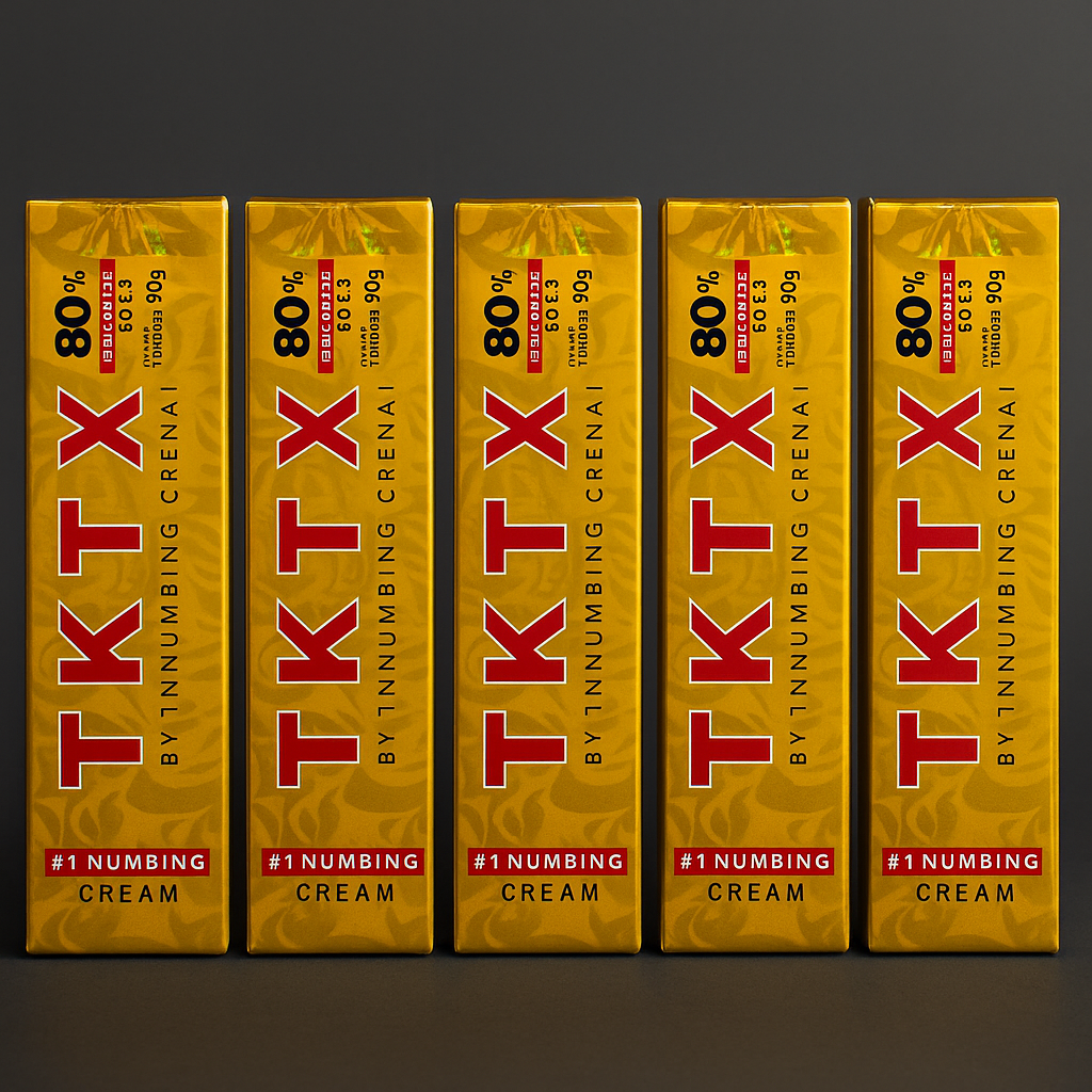 TKTX crema anestésica gold 80% para tatuajes – 5 unidades