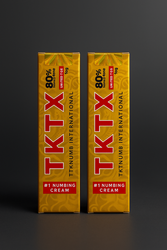 TKTX crema anestésica gold 80% para tatuajes – 2 unidades