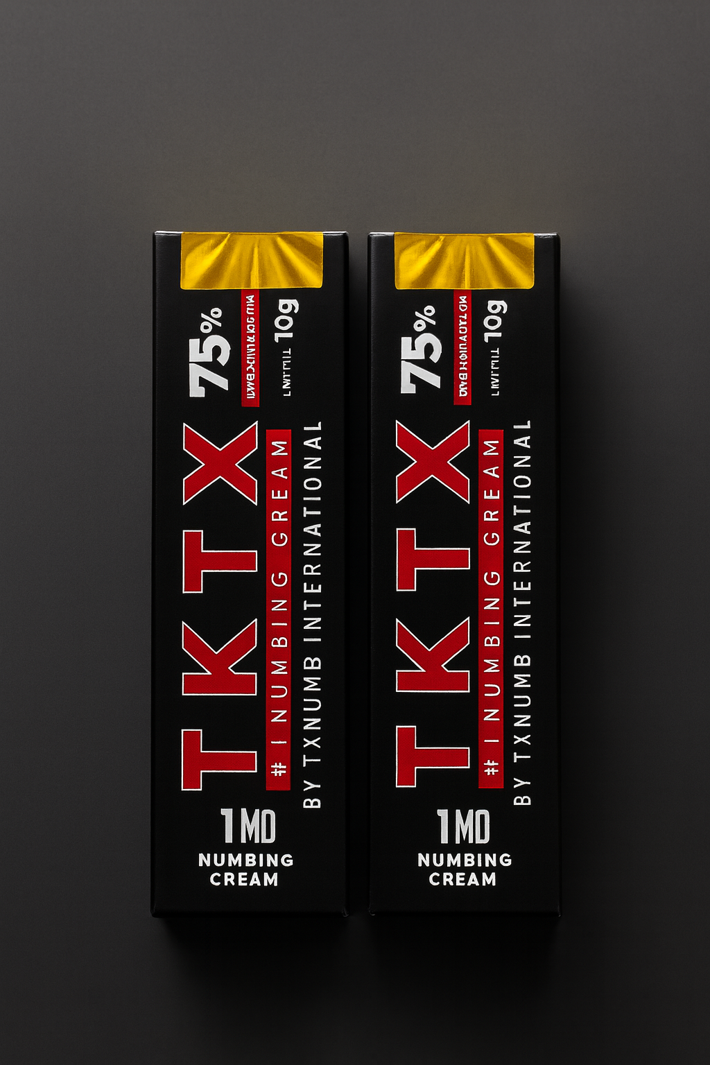 TKTX Crema Anestésica Negra 75% | Crema Para Tatuajes TKTX (2 Unidades)