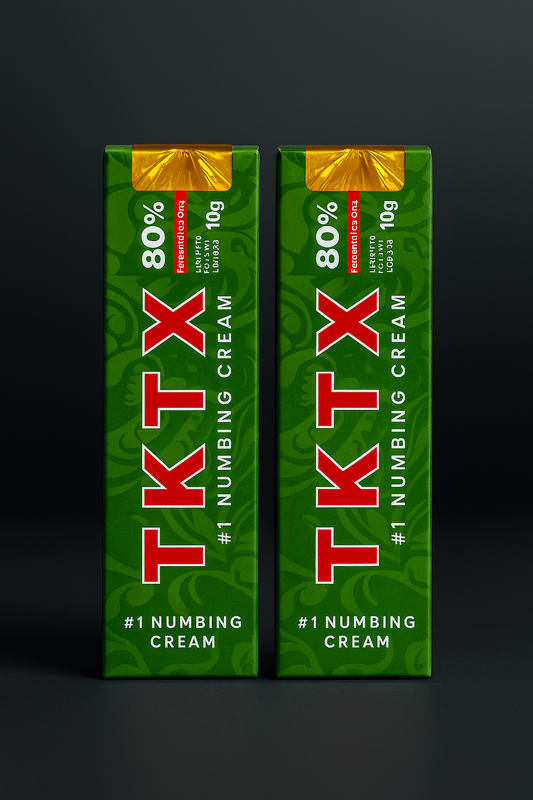 TKTX crema anestésica verde 80% para tatuajes – 2 unidades