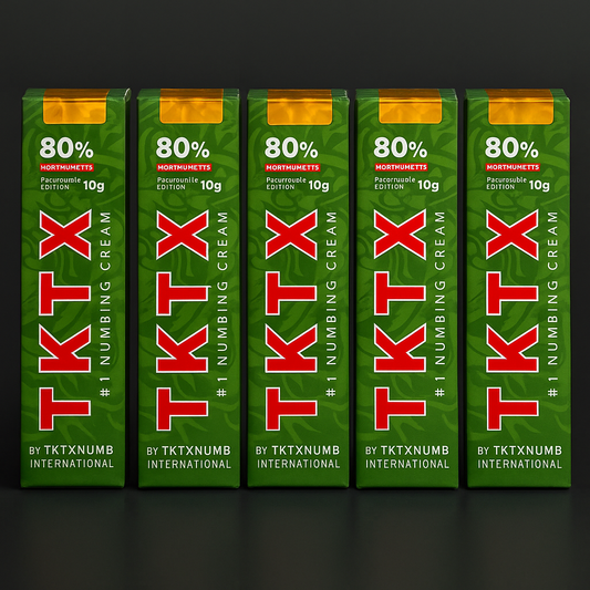 TKTX crema anestésica verde 80% para tatuajes – 5 unidades